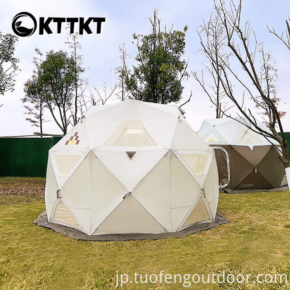 6 4kg White Camping Trekking Family Tent2 Jpg